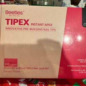 Beetles TIPEX Instant Apex Nail Tips Set - Pink
